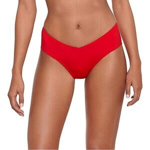 Lauren Ralph Lauren Beach Club V-Front Bikini Bottom Red Size 4 NWT